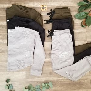 Jogger sets only 2 left green and gray